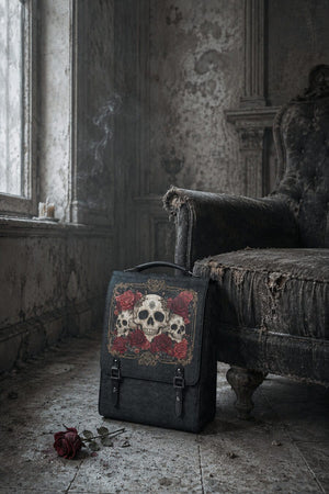 Skullette backpack still life