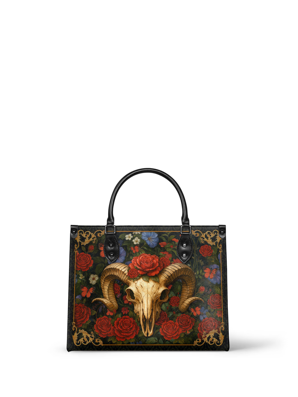 "Rosethorn" - Black Interior - Leather Handbag