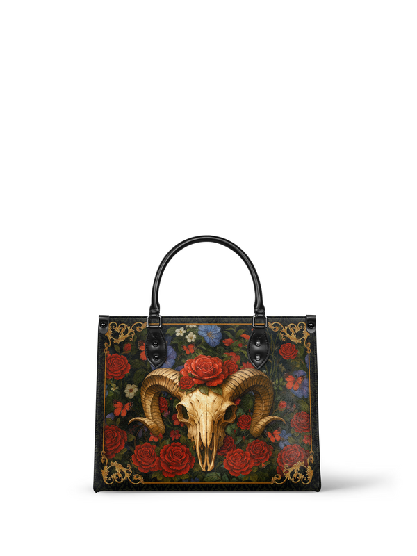 "Rosethorn" - Black Interior - Leather Handbag