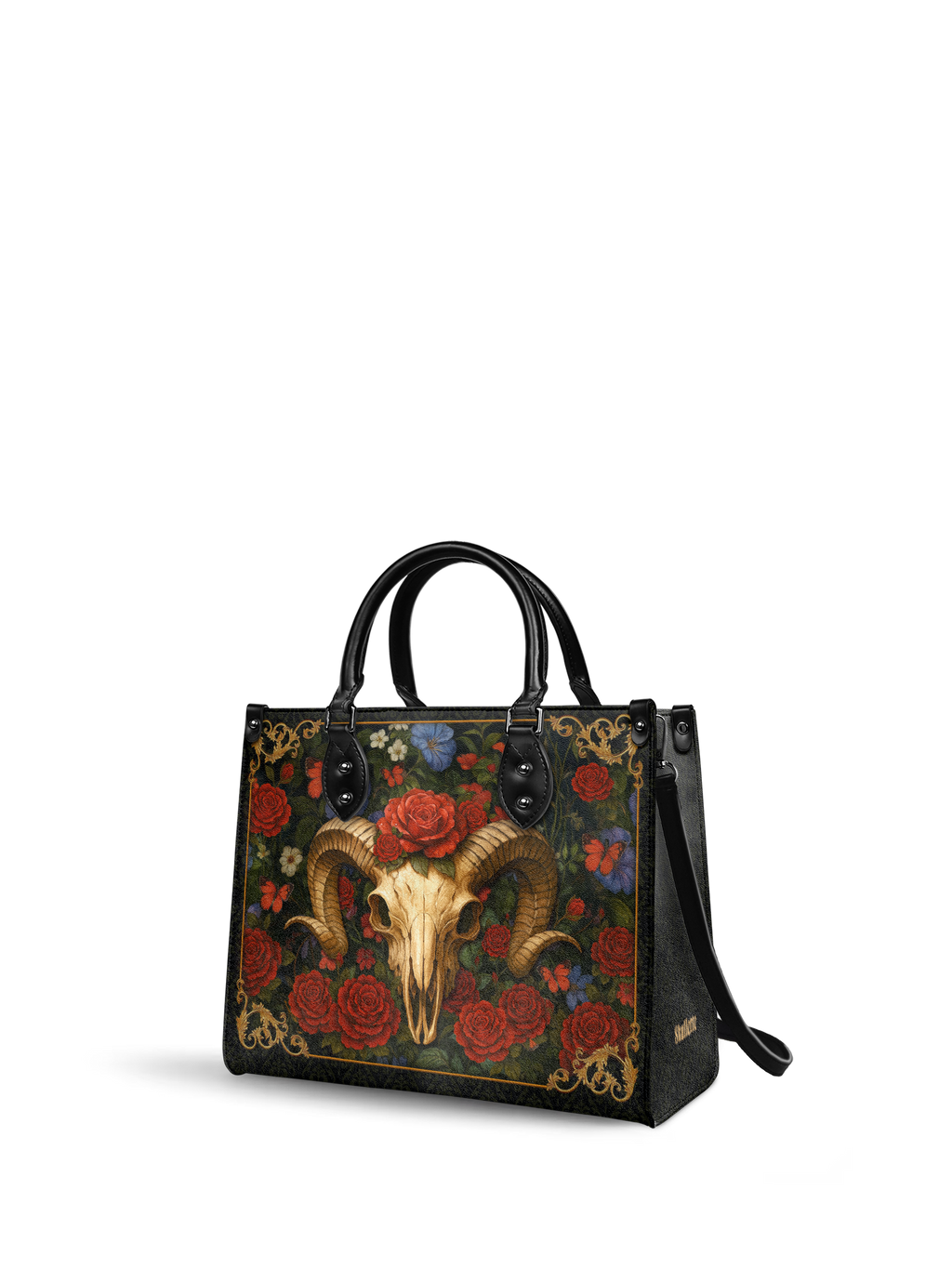 "Rosethorn" - Black Interior - Leather Handbag