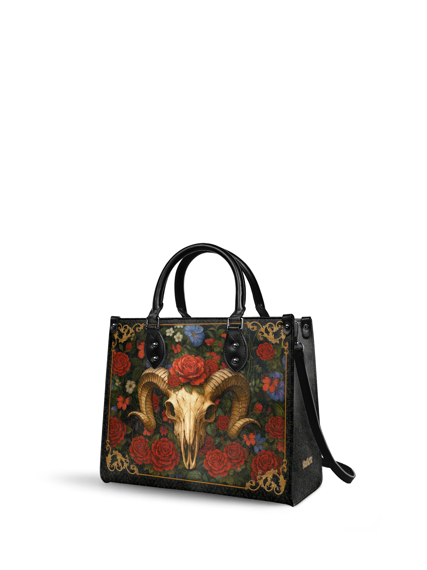 "Rosethorn" - Black Interior - Leather Handbag