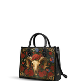 "Rosethorn" - Black Interior - Leather Handbag - 100.1 DEAL