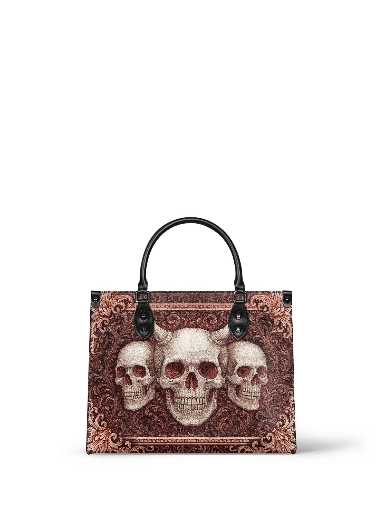 "Triskelion" - Black Interior - Leather Handbag