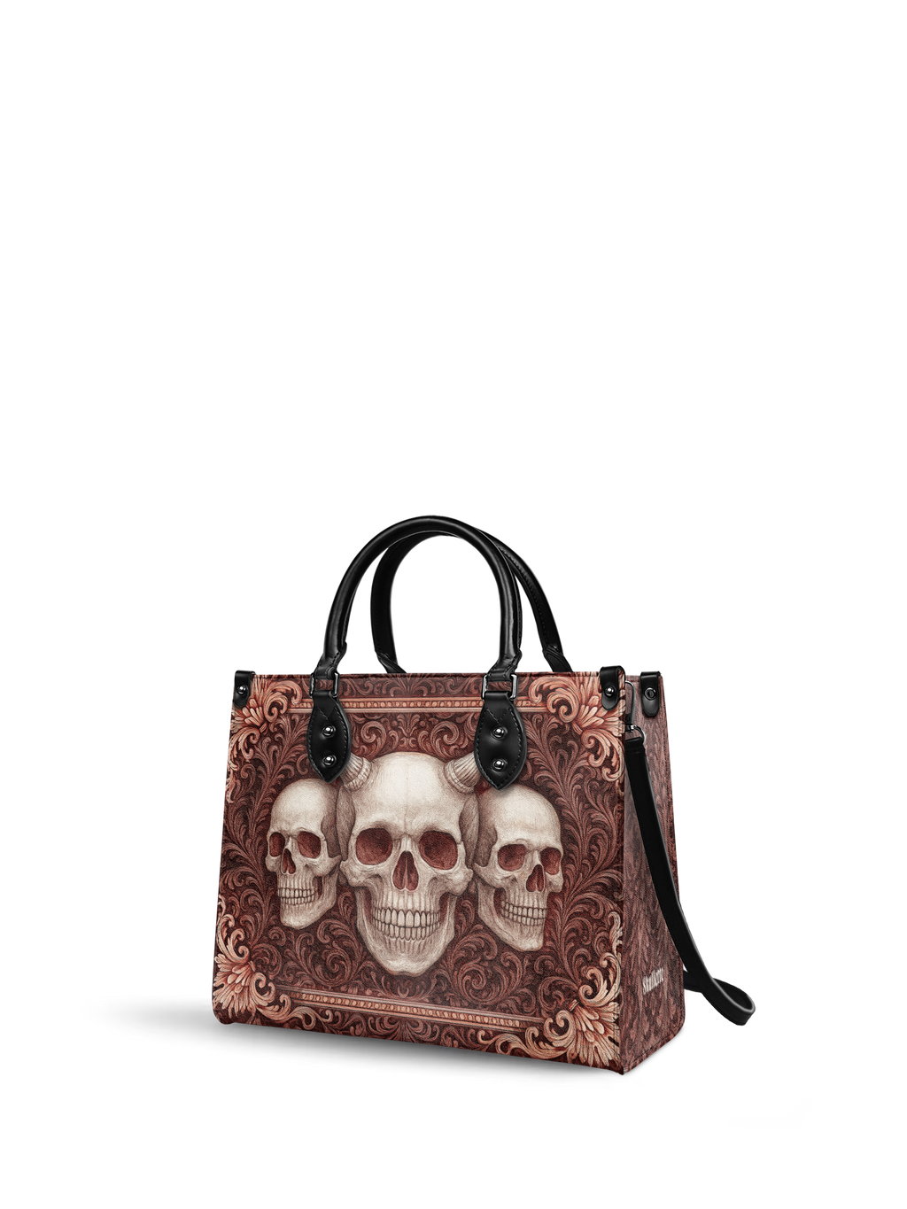 "Triskelion" - Black Interior - Leather Handbag
