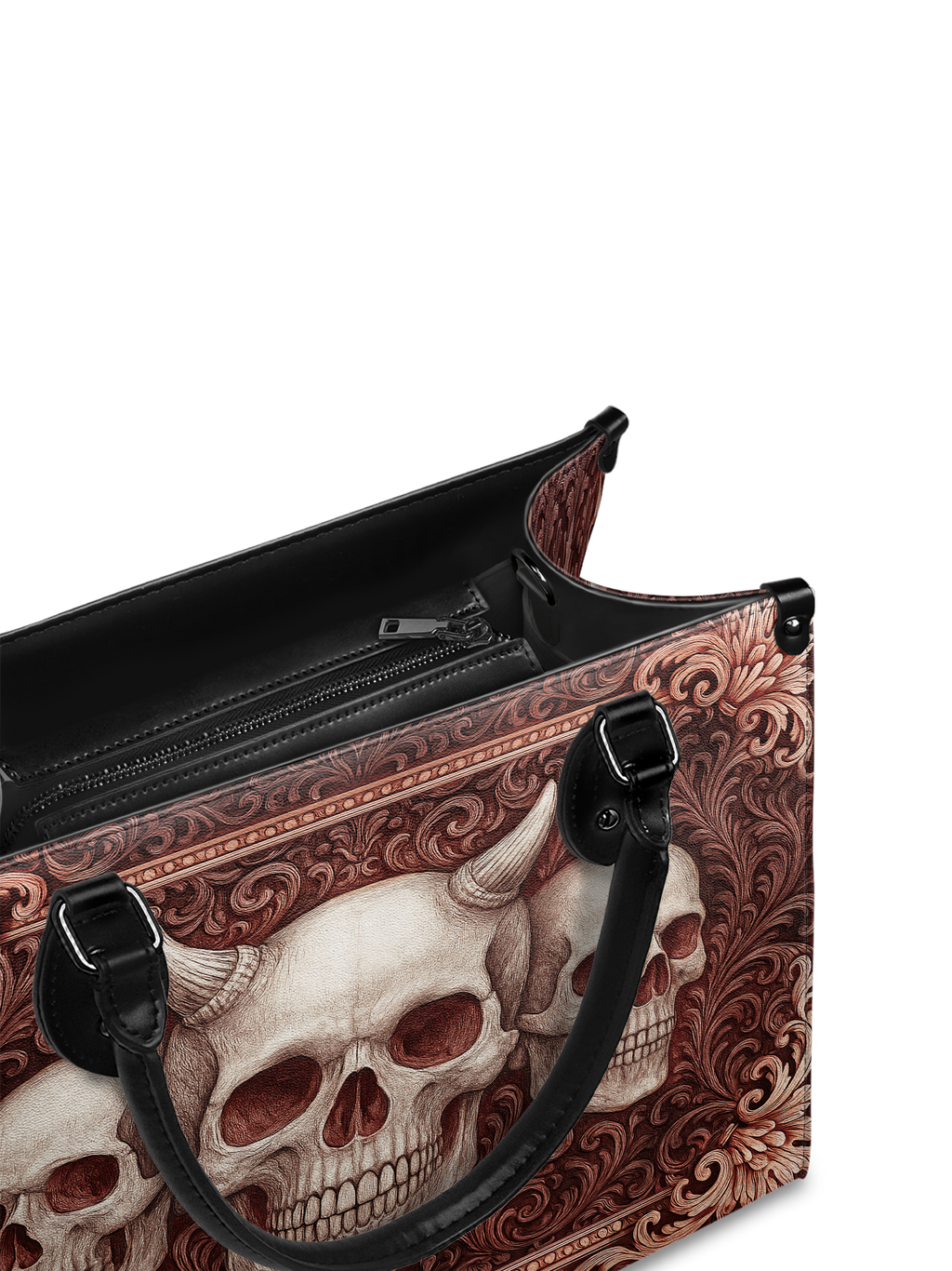 "Triskelion" - Black Interior - Leather Handbag