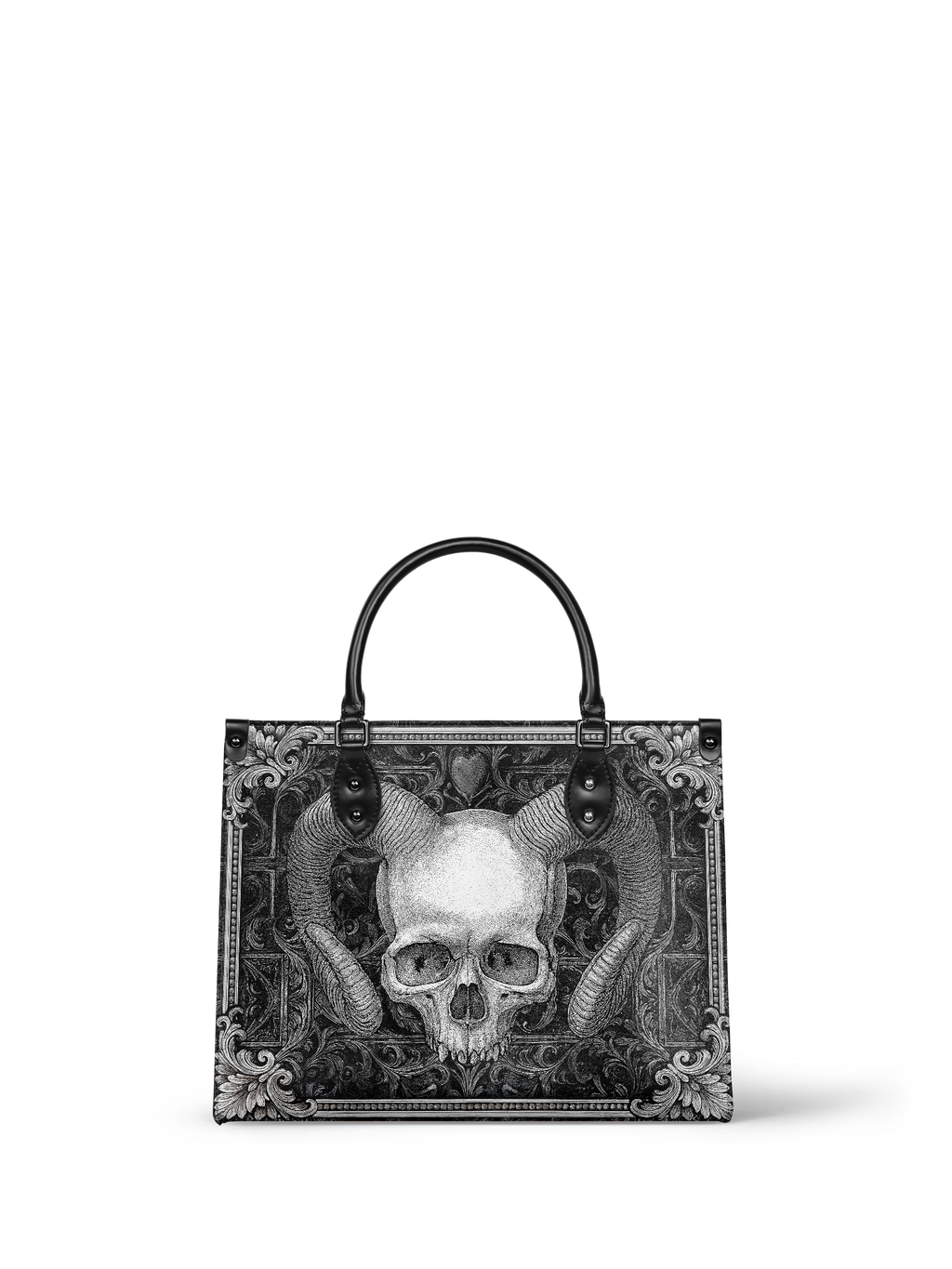 "Grimcrown" - Black Interior - Leather Handbag