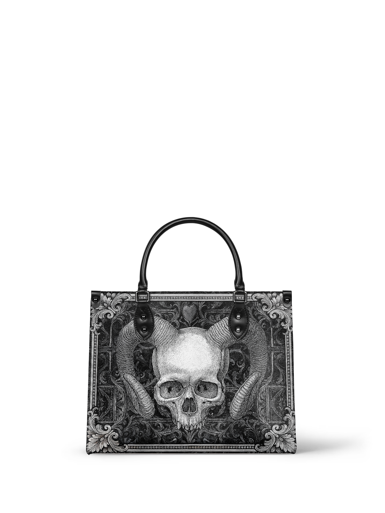 "Grimcrown" - Black Interior - Leather Handbag