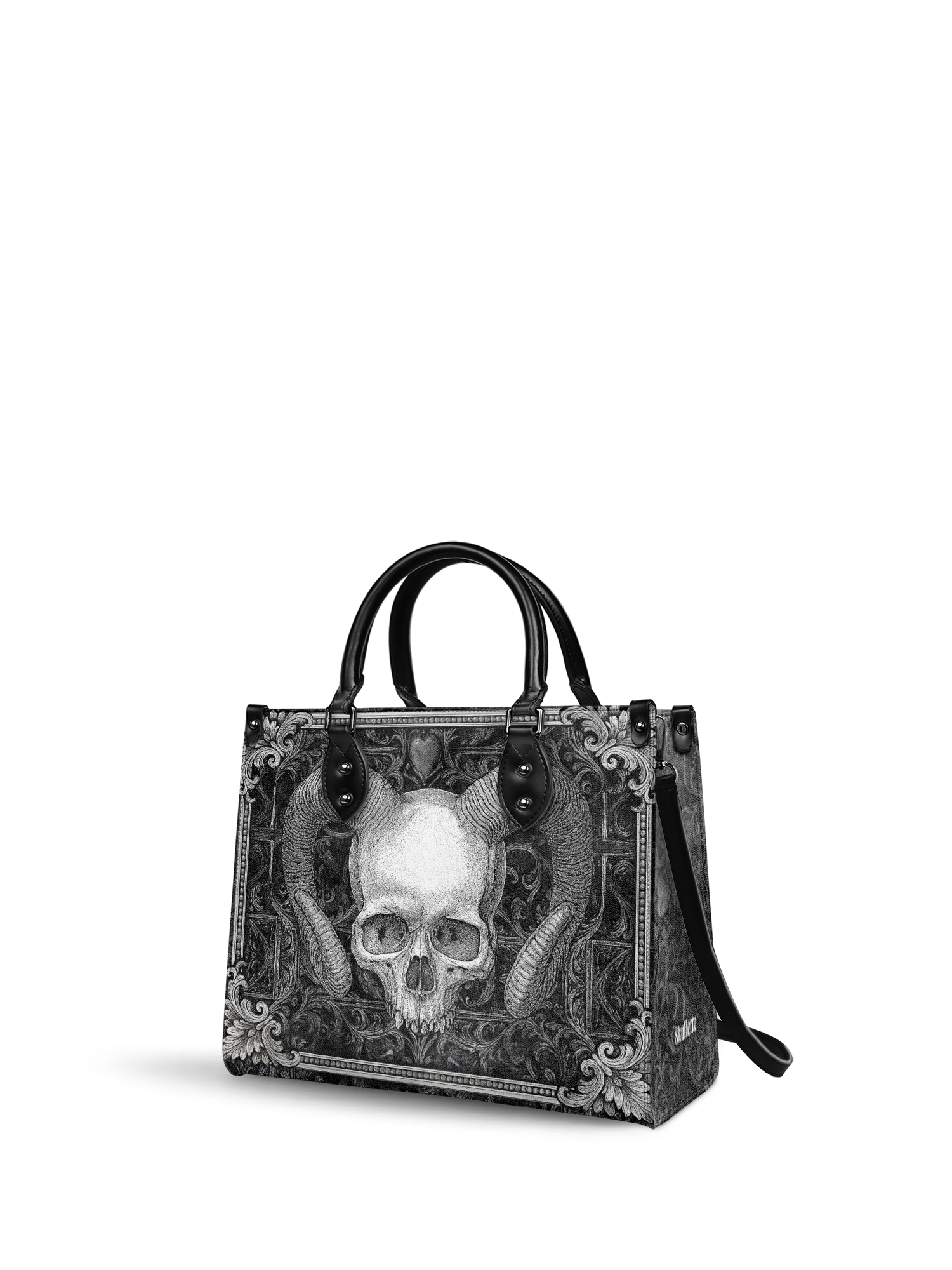 "Grimcrown" - Black Interior - Leather Handbag