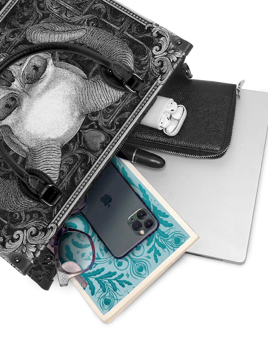 "Grimcrown" - Black Interior - Leather Handbag
