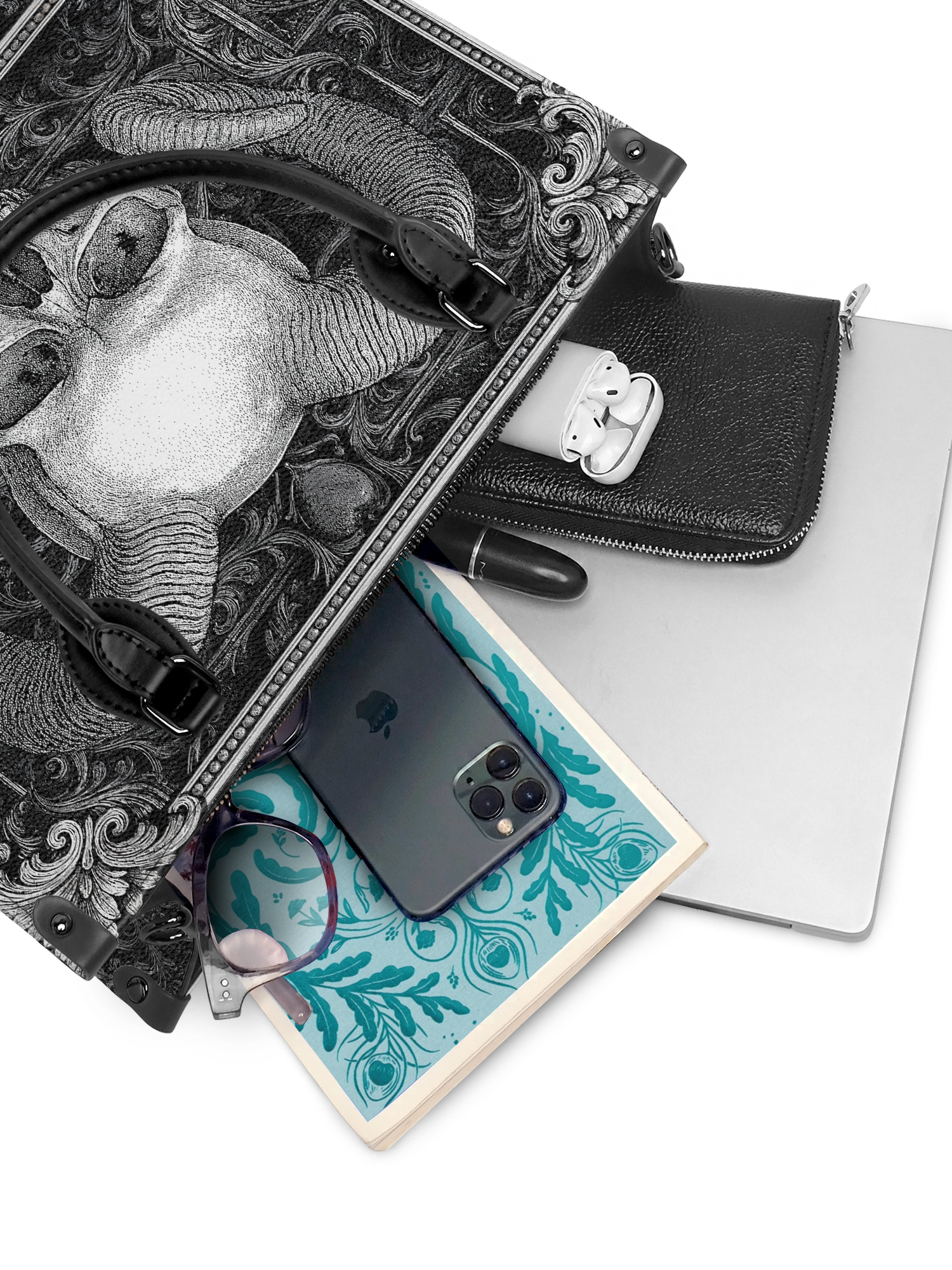 "Grimcrown" - Black Interior - Leather Handbag