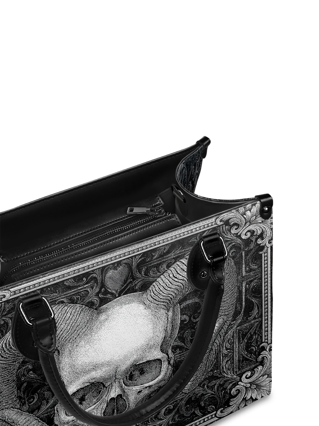 "Grimcrown" - Black Interior - Leather Handbag