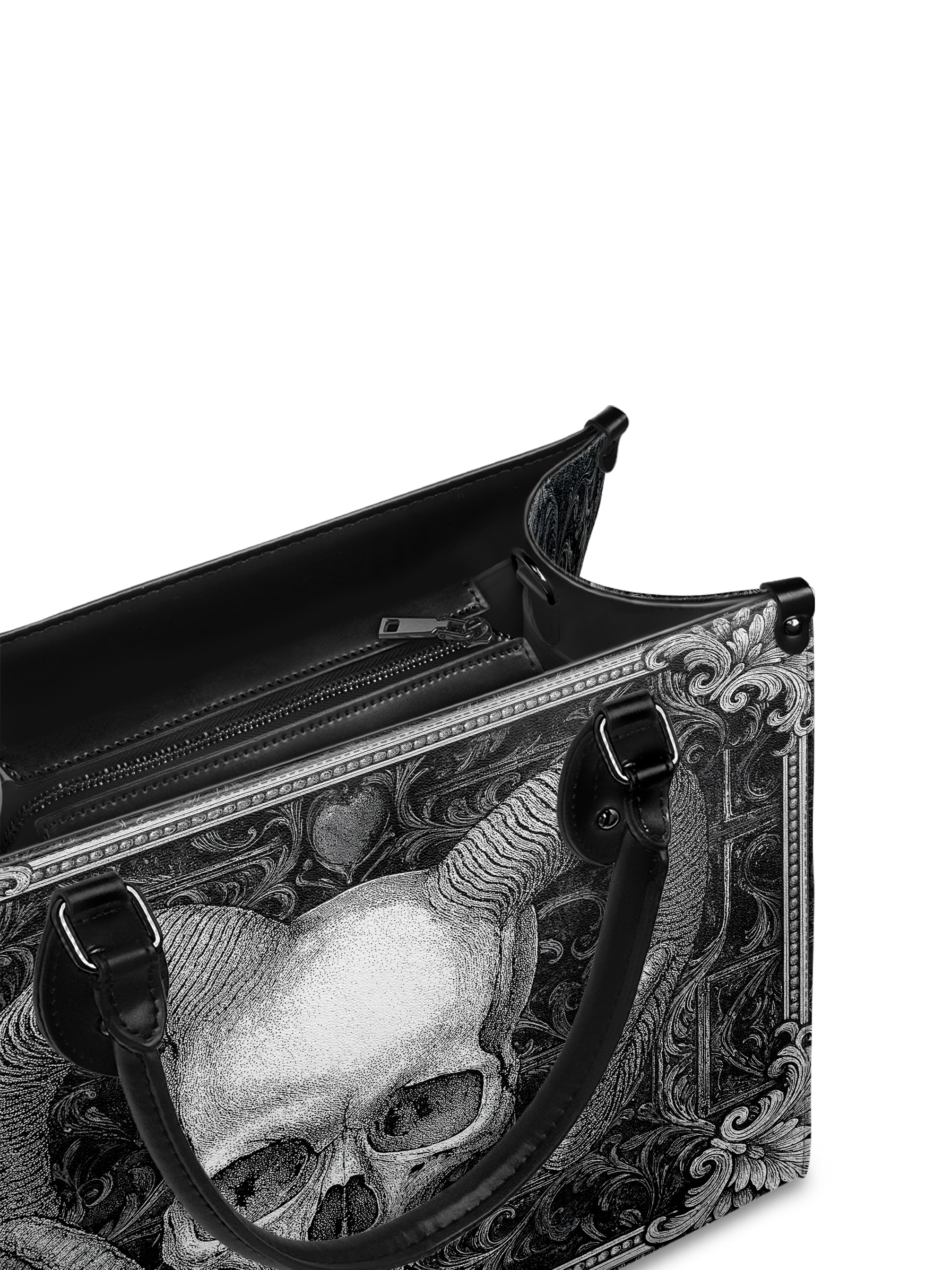 "Grimcrown" - Black Interior - Leather Handbag
