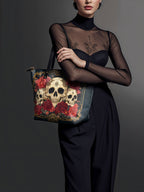 "Bloodrose" Leather Tote Bag