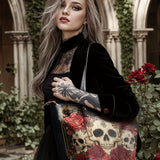 "Bloodrose" Leather Tote Bag Matching SANTA Combo