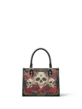 "Bloodrose" - Yellow Interior - Small Leather Handbag