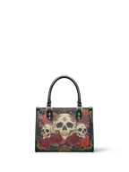 "Bloodrose" - Yellow Interior - Small Leather Handbag