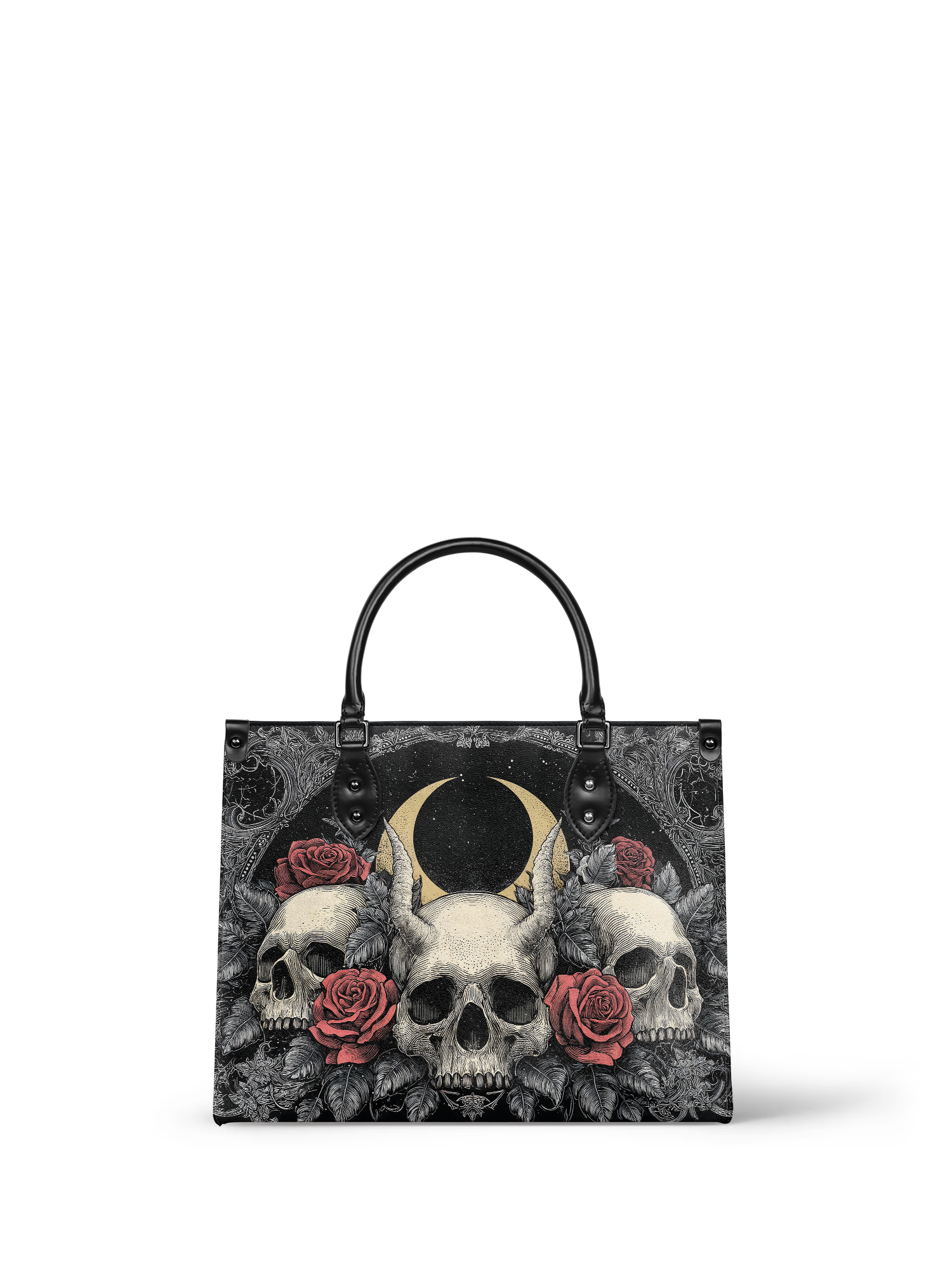"Nightrosary" - Black Interior - Leather Handbag