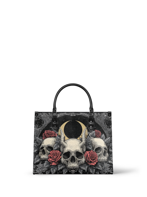 "Nightrosary" - Black Interior - Leather Handbag