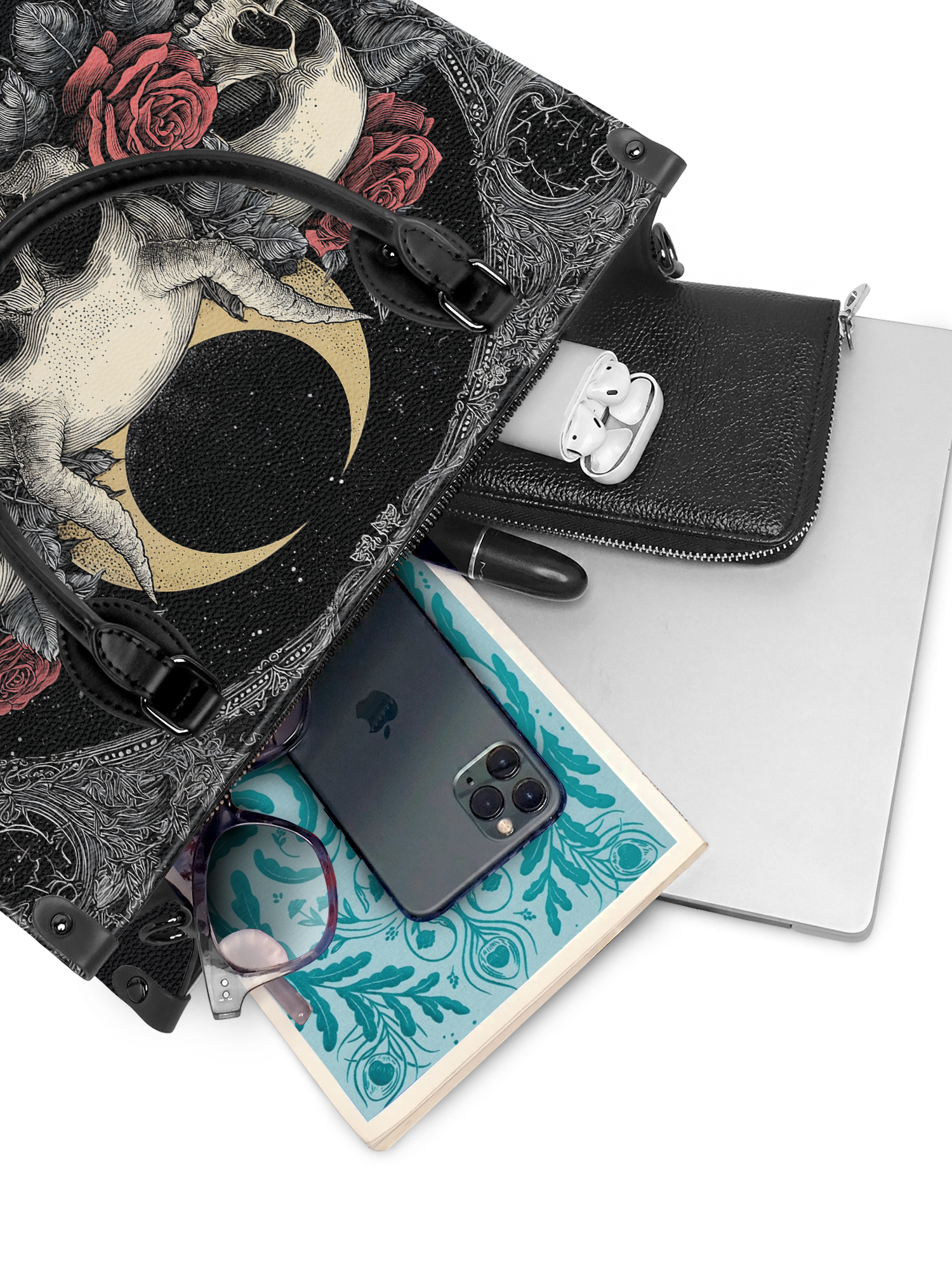 "Nightrosary" - Black Interior - Leather Handbag