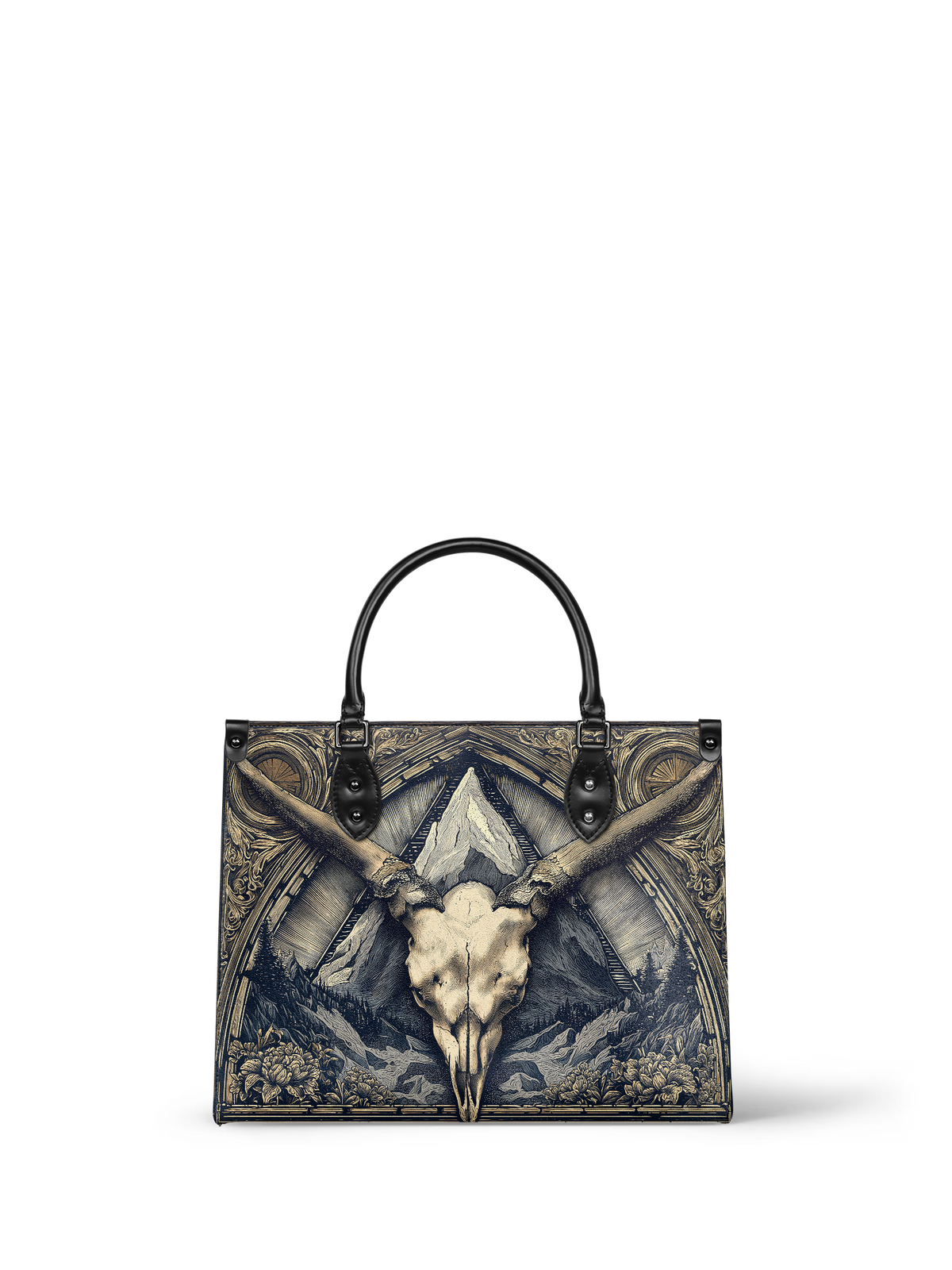"Altarhorn" - Black Interior - Leather Handbag SPOOKY DEAL