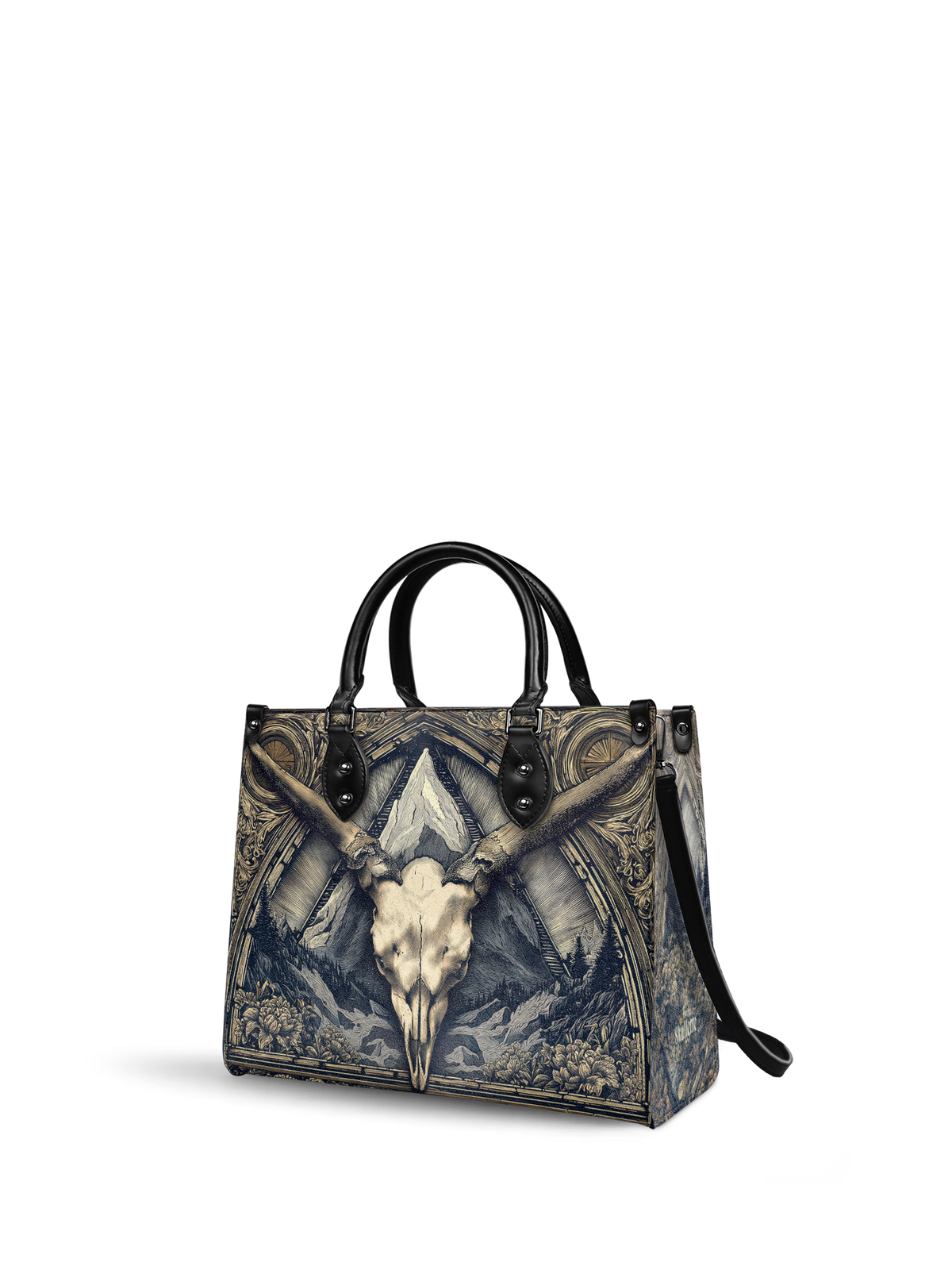 "Altarhorn" - Black Interior - Leather Handbag SPOOKY DEAL