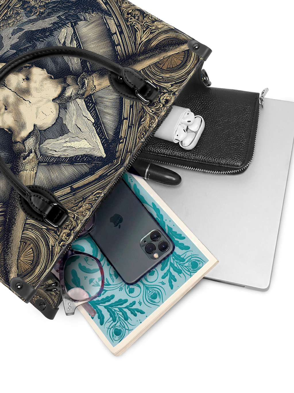 "Altarhorn" - Black Interior - Leather Handbag
