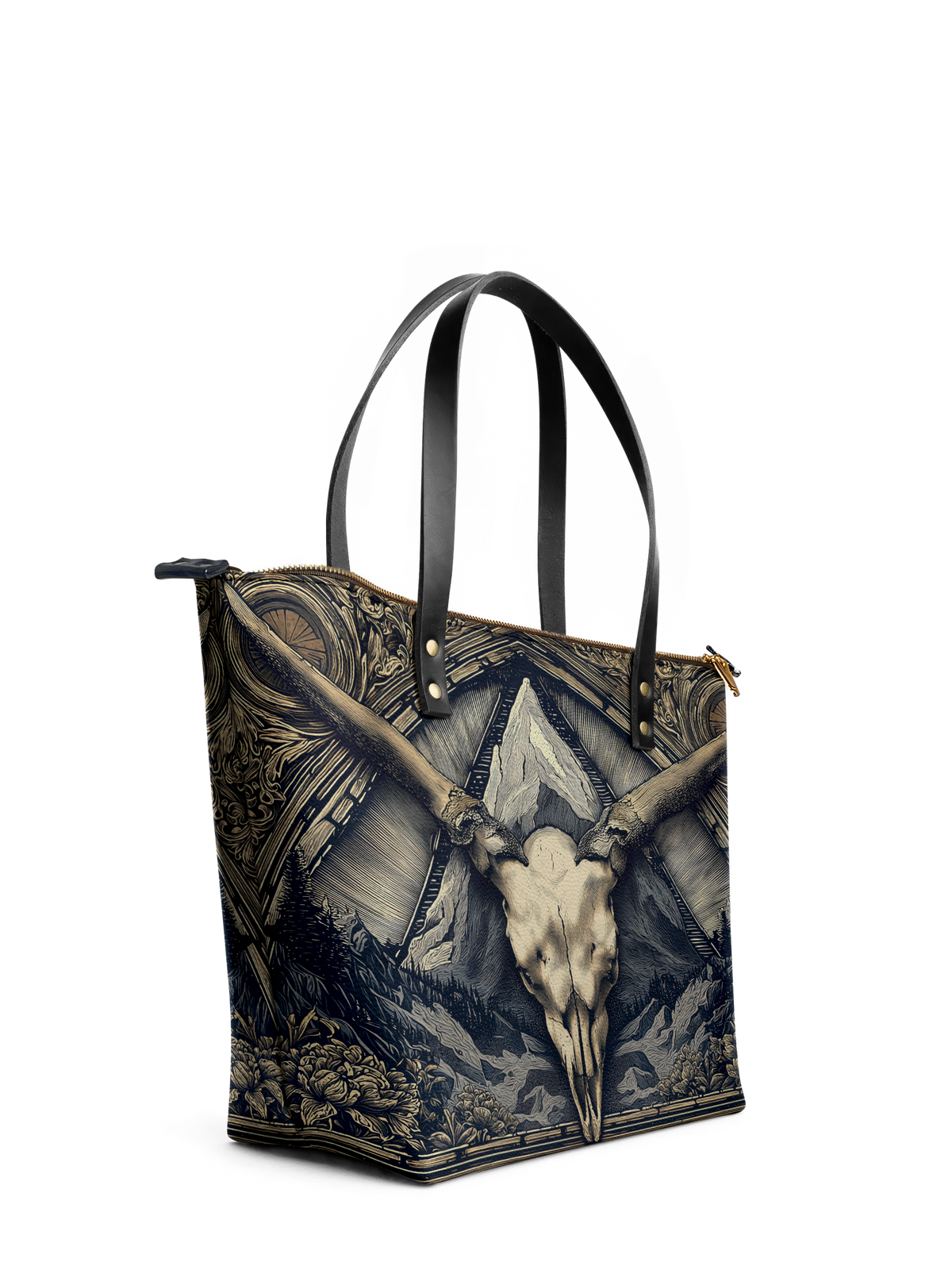 "Altarhorn" Leather Tote Bag SPOOKY DEAL