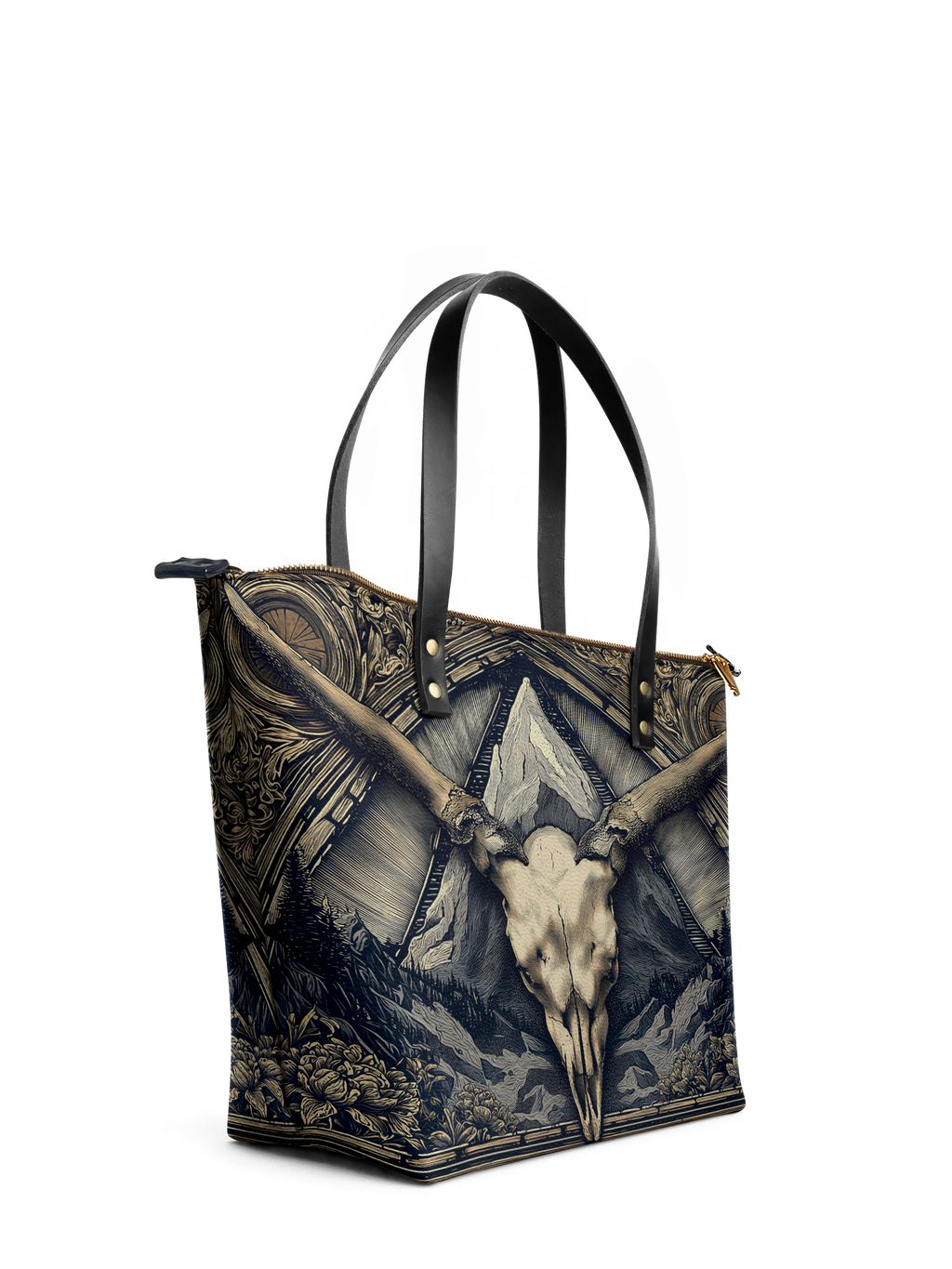 "Altarhorn" Leather Tote Bag