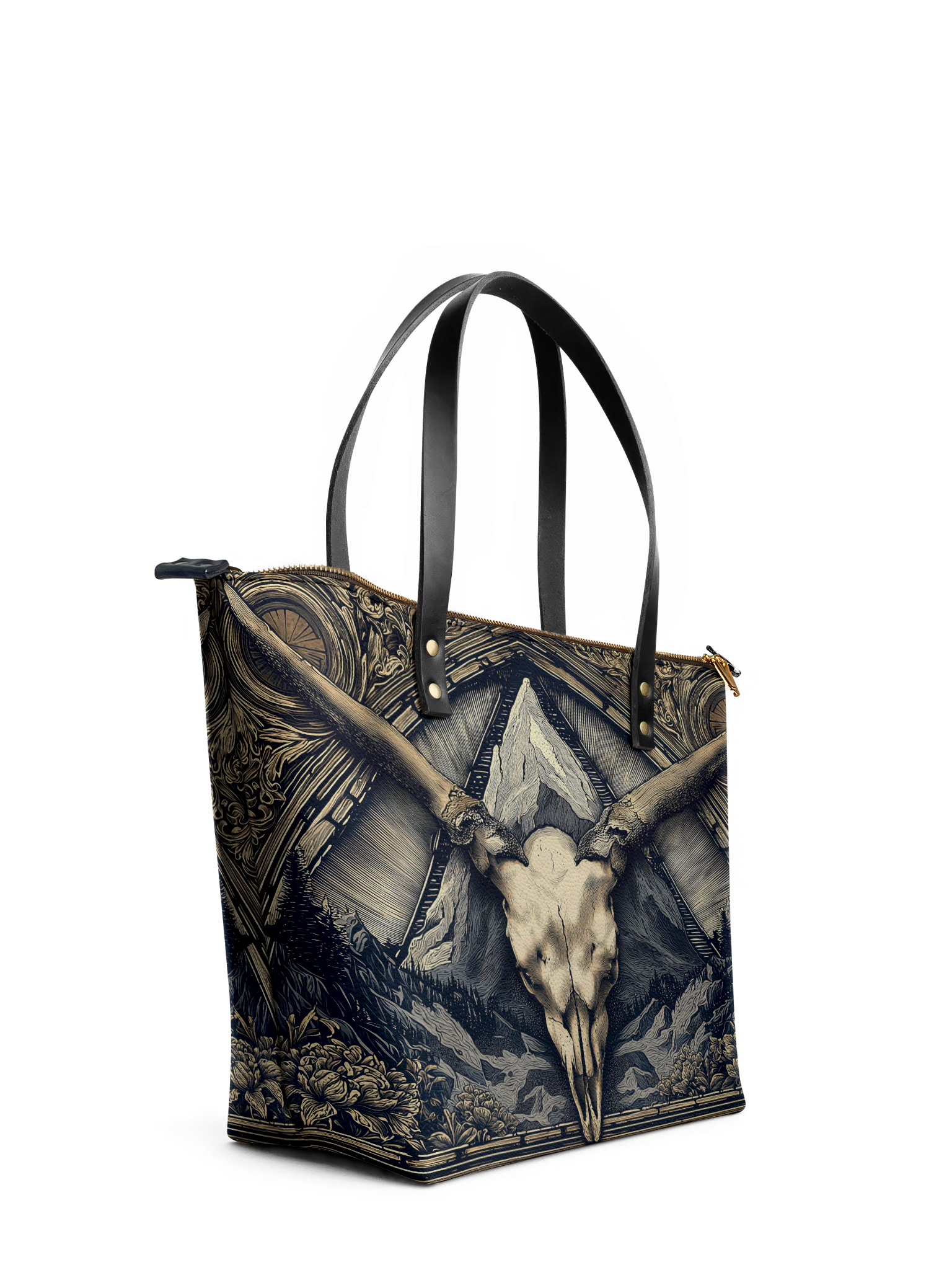 "Altarhorn" Leather Tote Bag