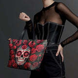 "La Roja" Leather Tote Bag Matching SANTA Combo