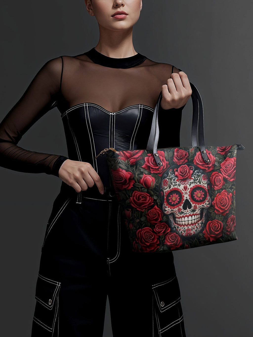 "La Roja" Leather Tote Bag