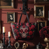 "La Roja" Leather Tote Bag Matching SANTA Combo
