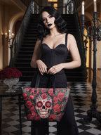 "La Roja" Leather Tote Bag SPOOKY DEAL