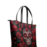 "La Roja" Leather Tote Bag Matching SANTA Combo