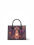 "Amethare" Applique Leather Handbag