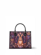 "Amethare" Applique Leather Handbag