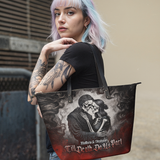 Till Death Do Us Part HTRZ20122426ZL Leather Tote Bag