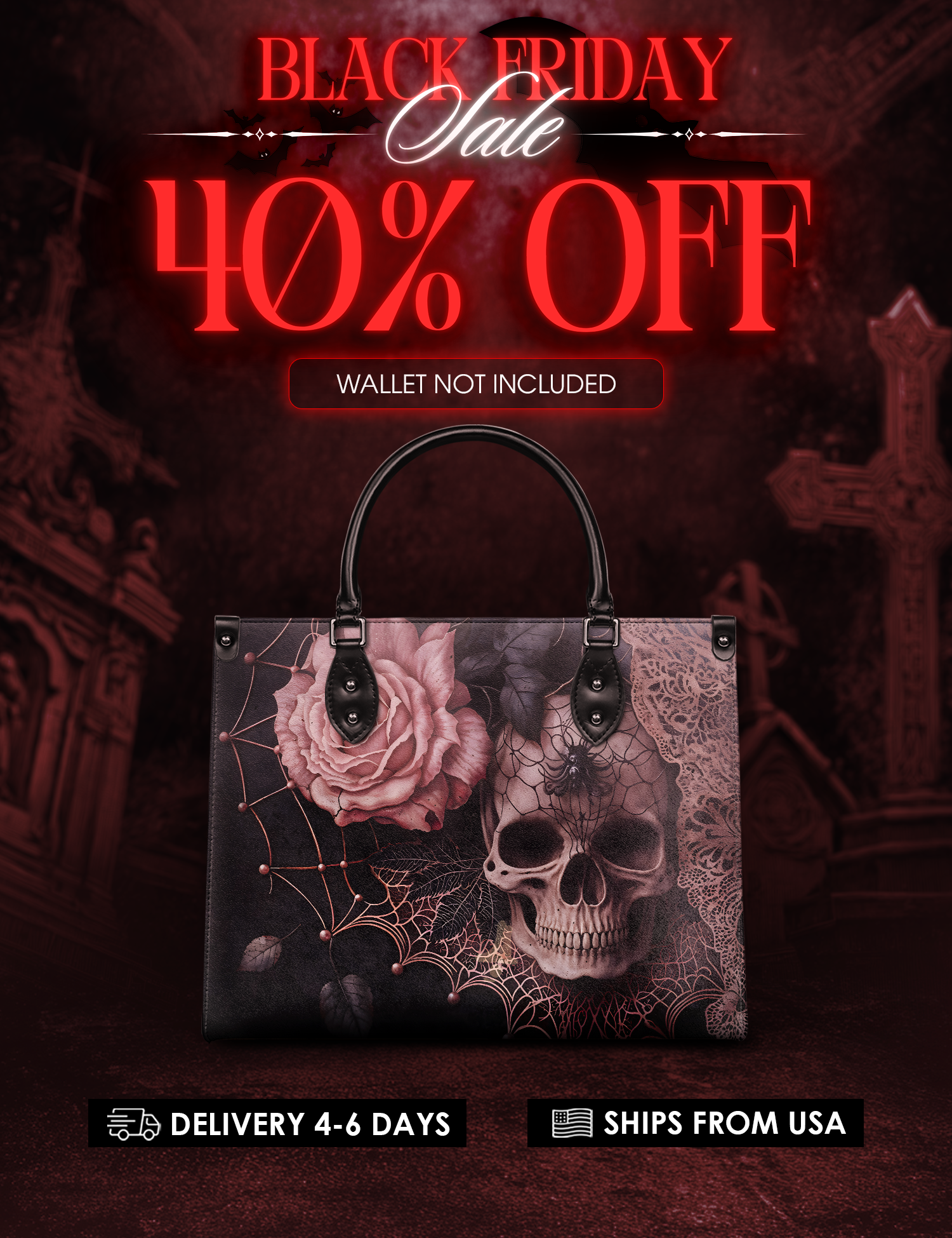 "Venomina" Leather Handbag Deal