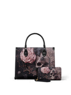 "Venomina" - Black Interior - Leather Handbag Matching Set - SPOOKY DEAL