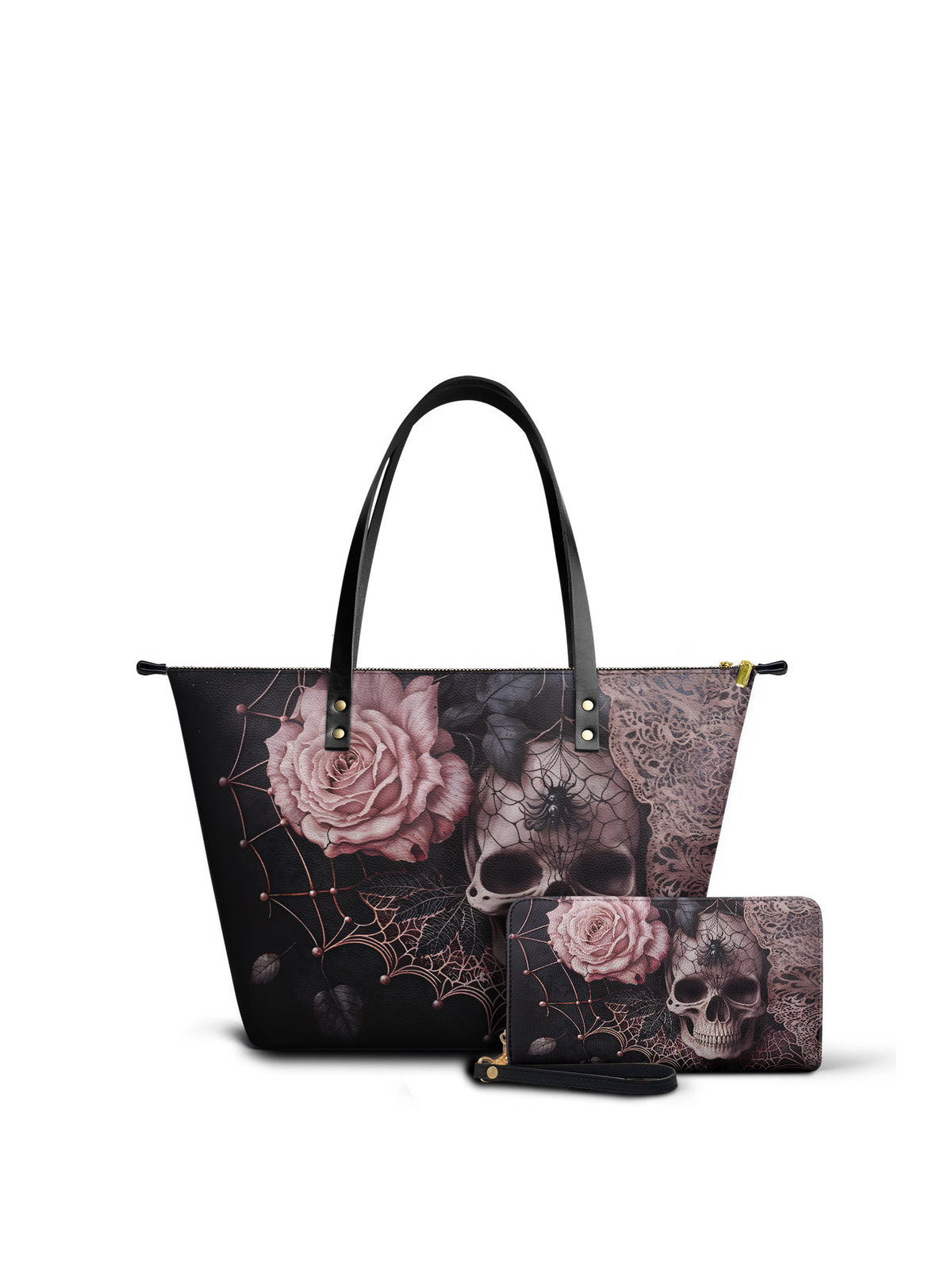"Venomina" Leather Tote Bag Matching Set - SPOOKY DEAL