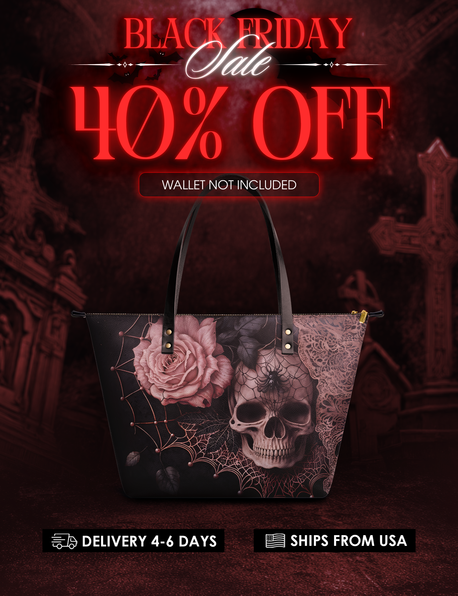 "Venomina" Leather Tote Bag Deal