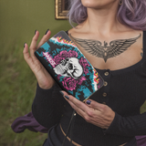 Violet Rose Skull TTRZ21126094VZ Wallet