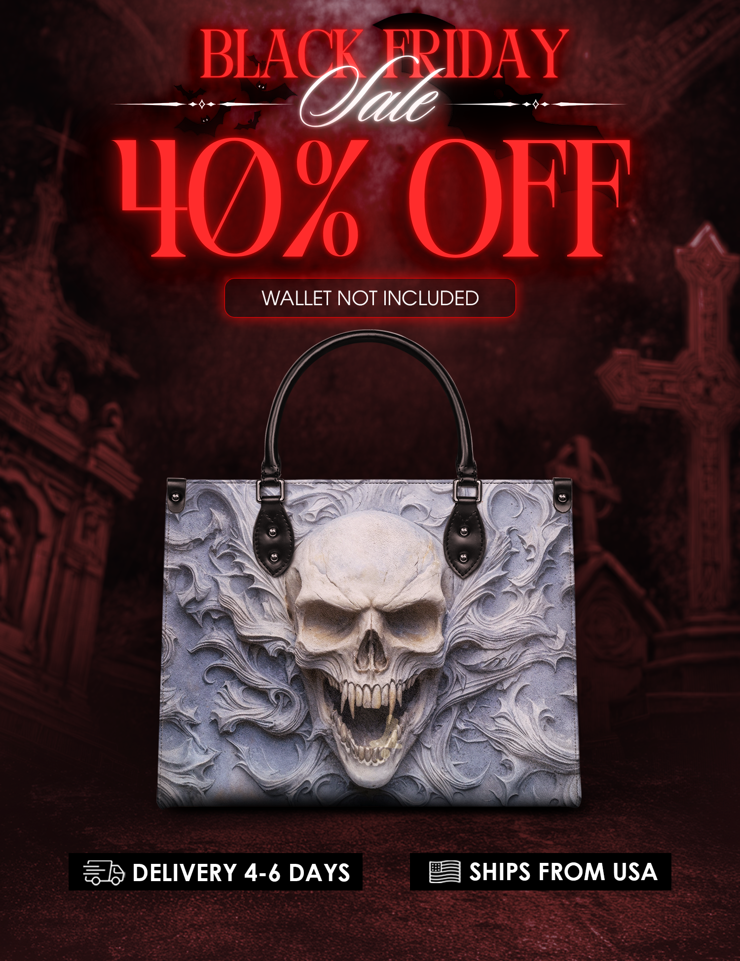 "Wraithbone" Leather Handbag Deal