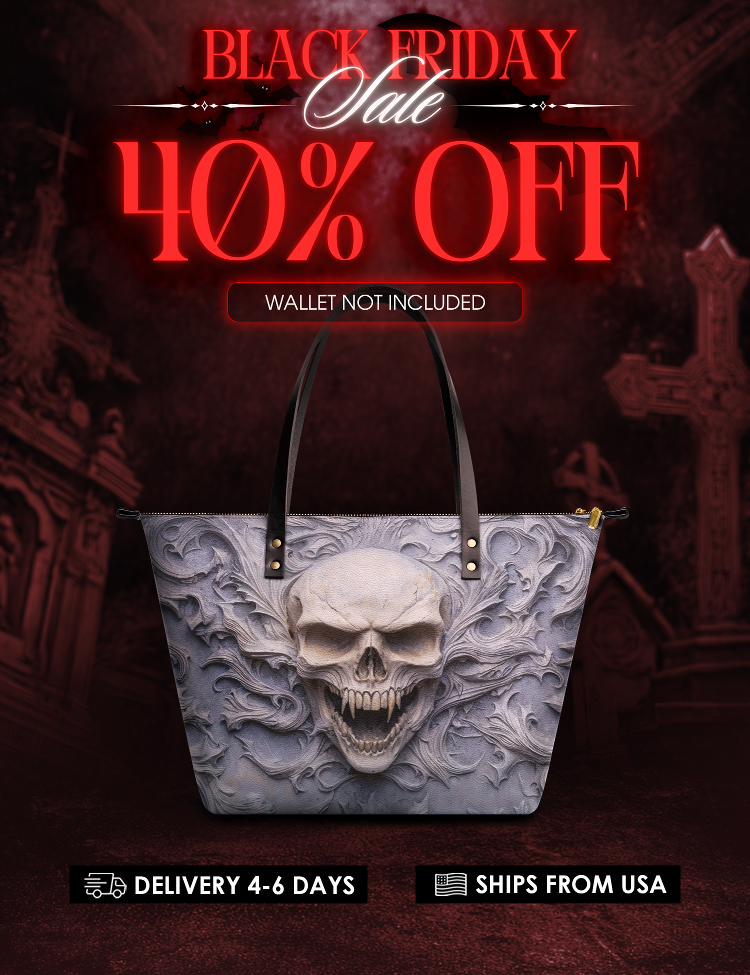 "Wraithbone" Leather Tote Bag Deal