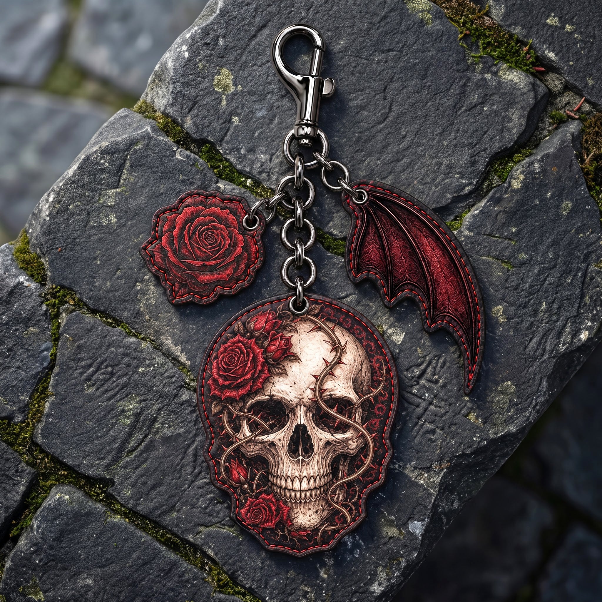 Briarwing &mdash; leather bag charm