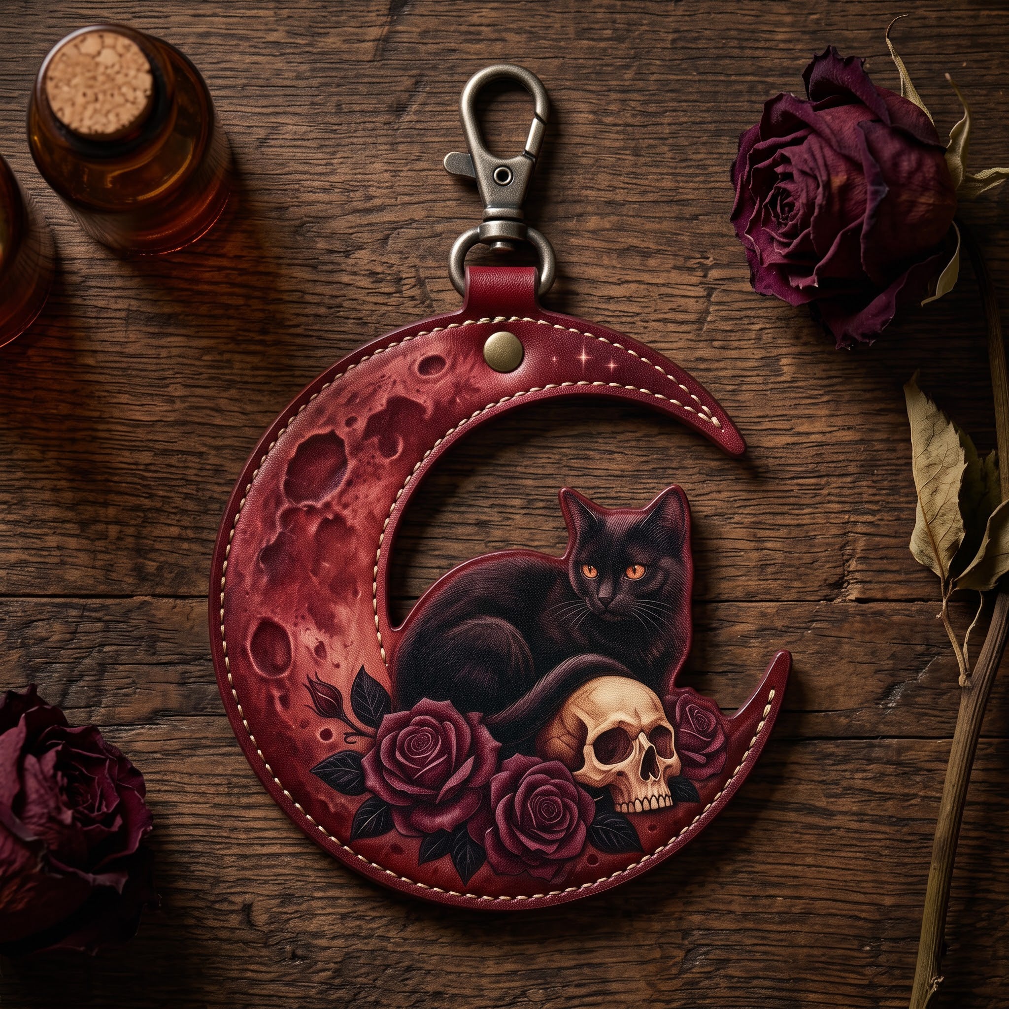 Emberclaw &mdash; leather bag charm